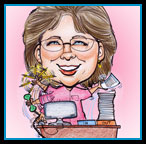 Secretary caricature