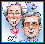 Anniversary caricature