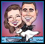 Wedding caricature