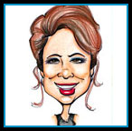 Paula Abdul caricature